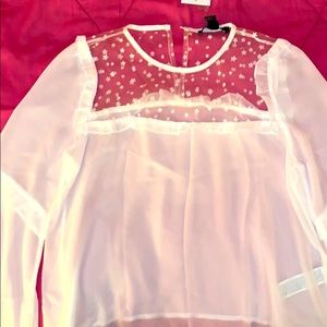 White blouse long sleeve
